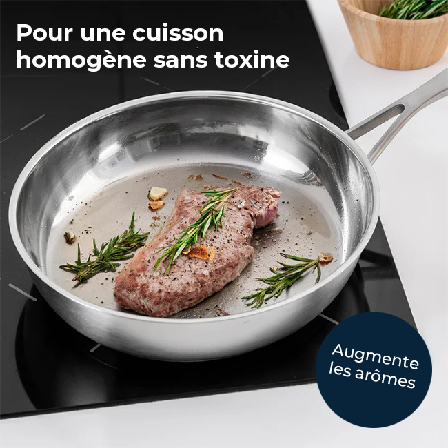 Sartén de acero inoxidable MIRO